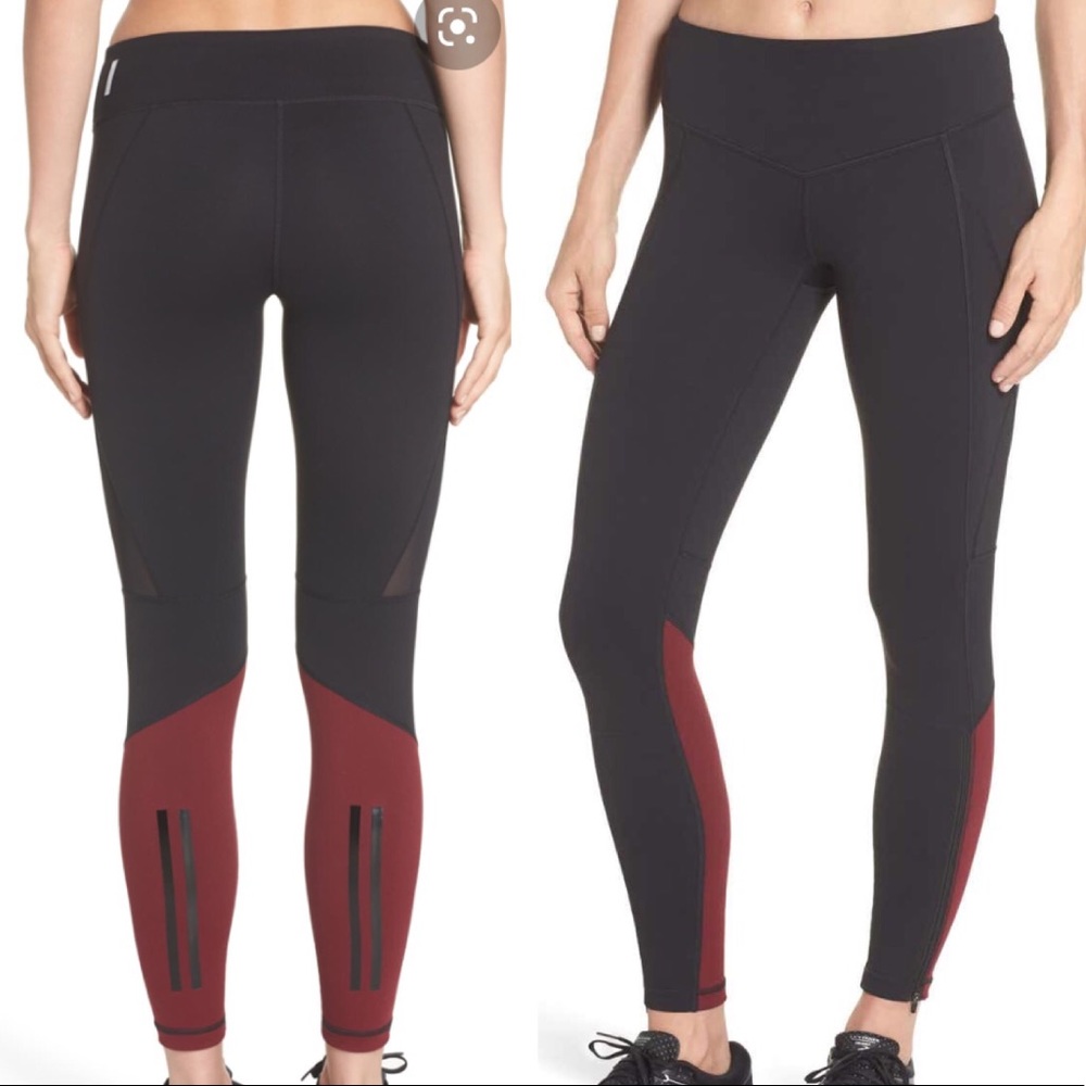 Zella Gossip Ankle Zip Leggings Size M